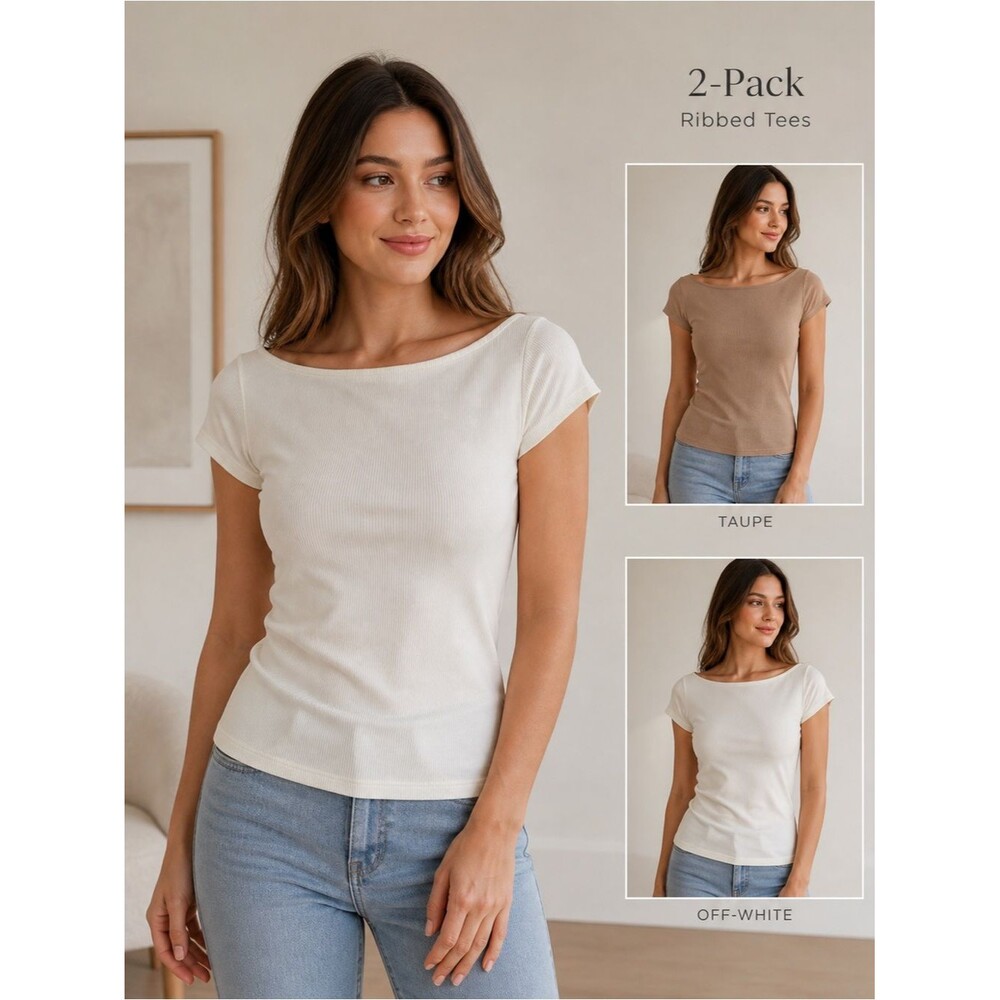 Pink‎ Rose Women's Crewneck Tees Off White Tan Large Coastal Vacation Summer